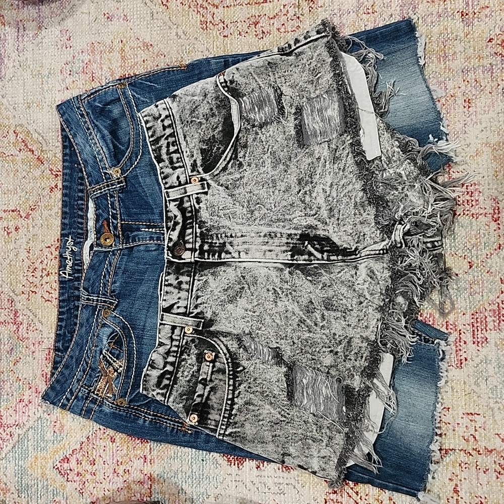 2 Pairs of Cut-Off Jean Shorts